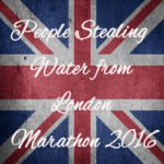 People stealing London marathon water 2016